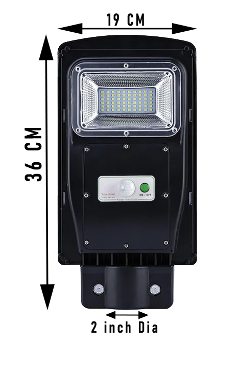 Solar Street Light 20 Watt LED Chip Owl Series Motion Sensor - TTASLM20W