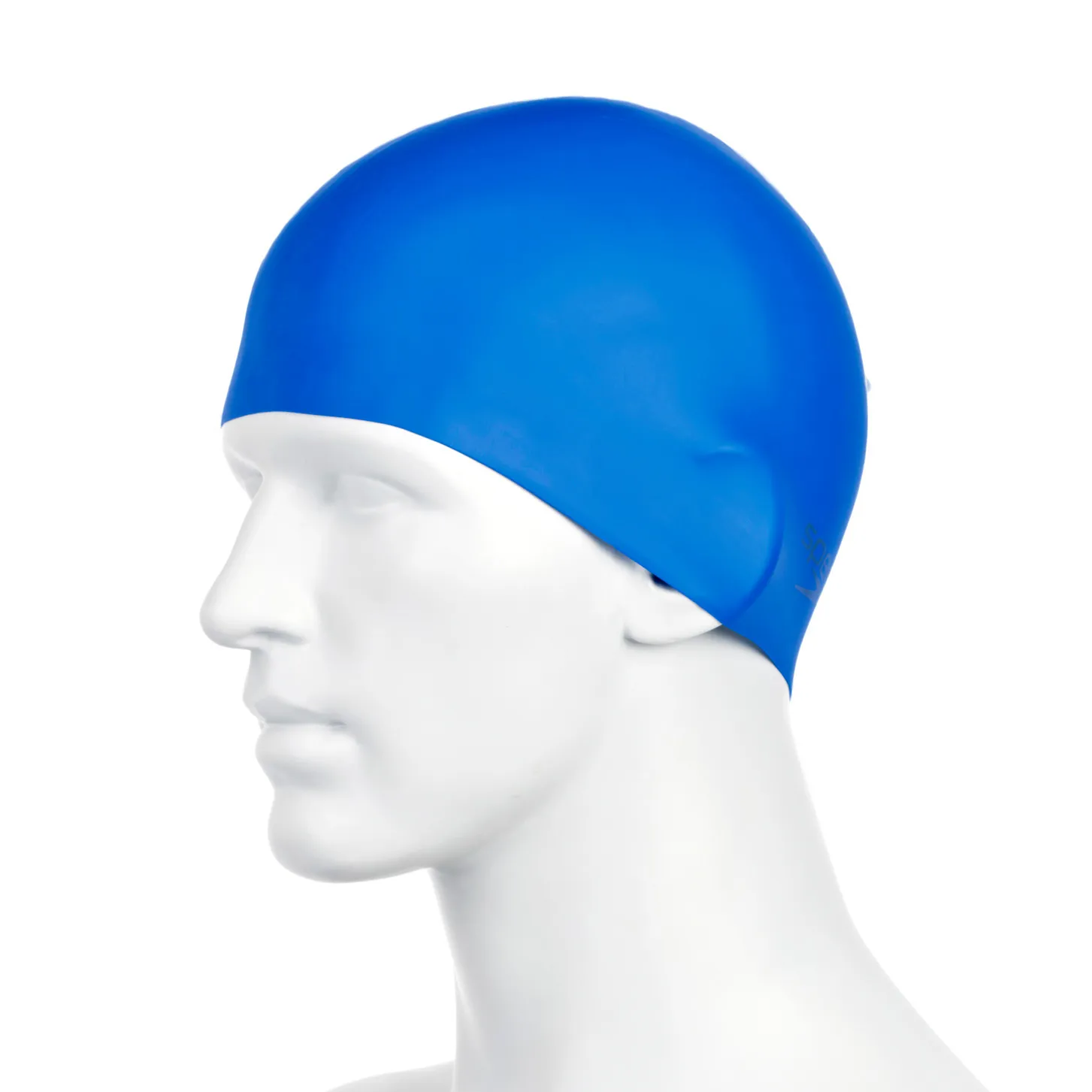 Speedo Plain Moulded Silicone Cap Blue Mop | Buy Speedo Plain Moulded Silicone Cap Blue Mop here | Outnorth