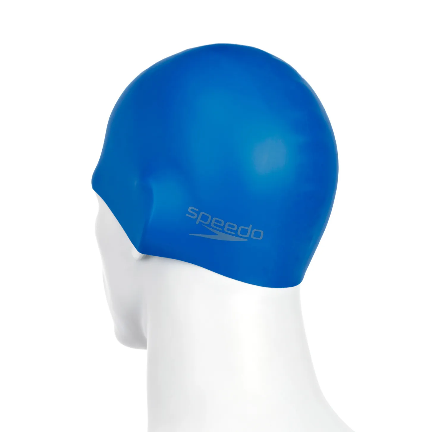 Speedo Plain Moulded Silicone Cap Blue Mop | Buy Speedo Plain Moulded Silicone Cap Blue Mop here | Outnorth