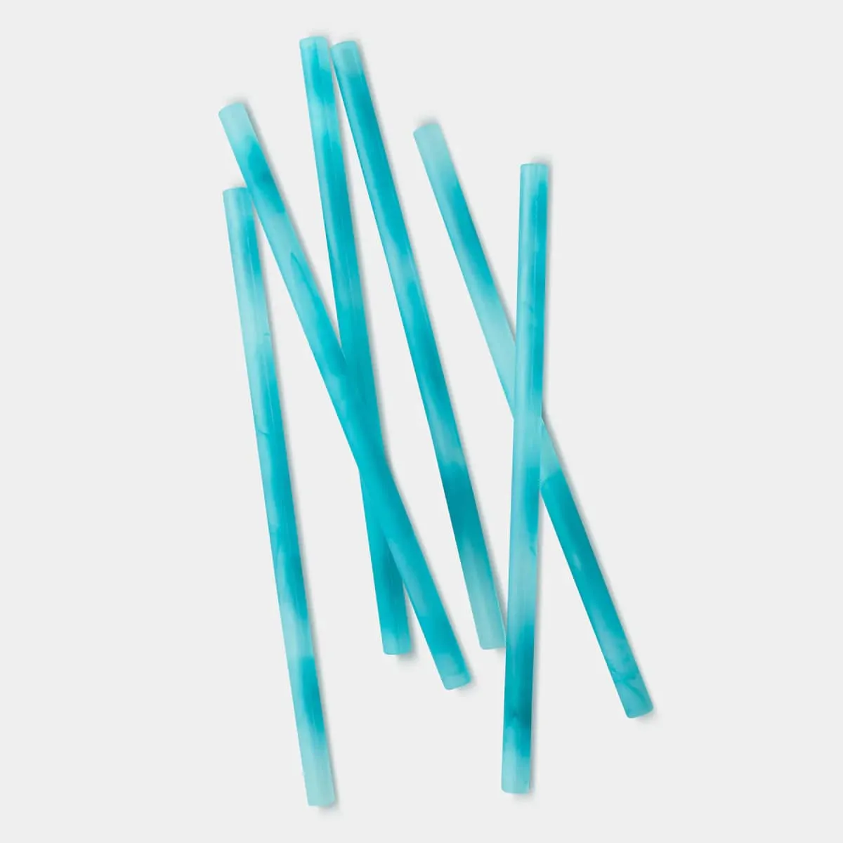 Standard Reusable Silicone Straws - Ocean (6pk)