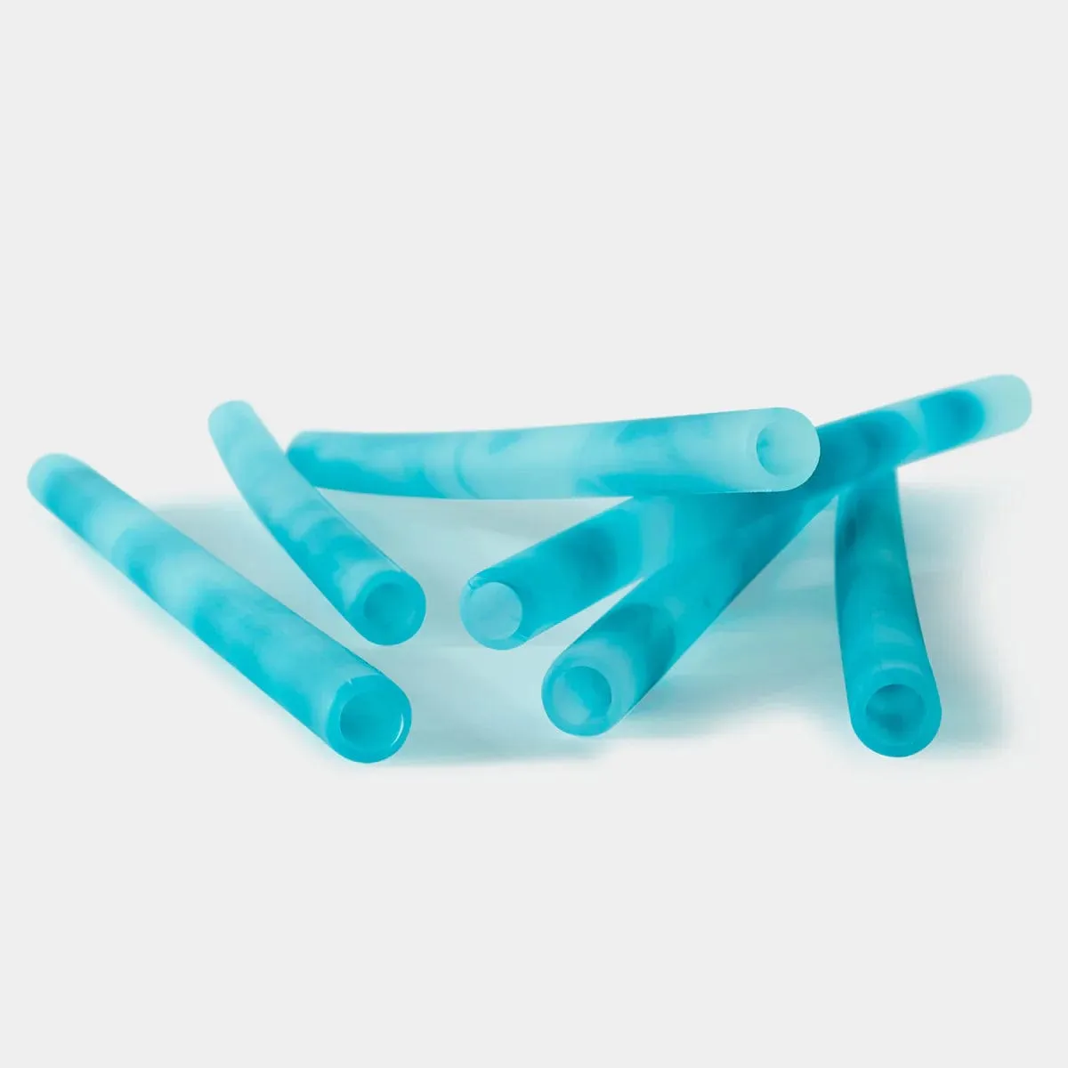 Standard Reusable Silicone Straws - Ocean (6pk)