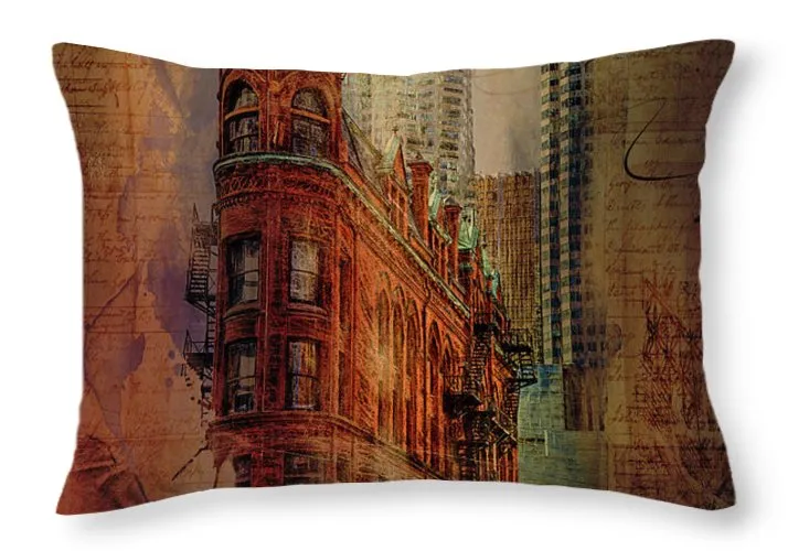 Toronto Flatiron Lights - Throw Pillow