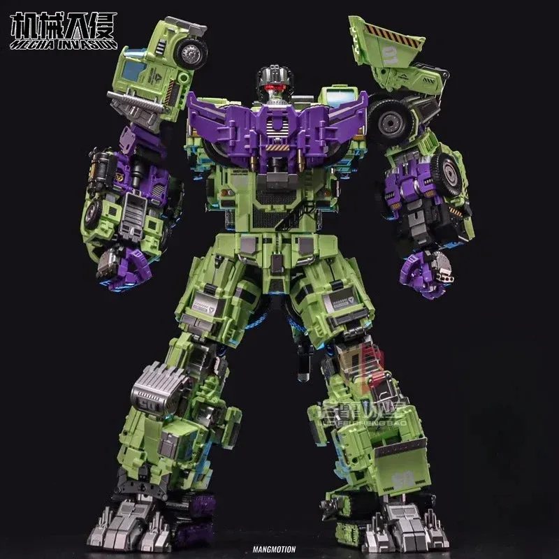 Transformation Mecha Invasion Excavator Bulldozershovel Truck Mixer Truck Devastat Robot Toy
