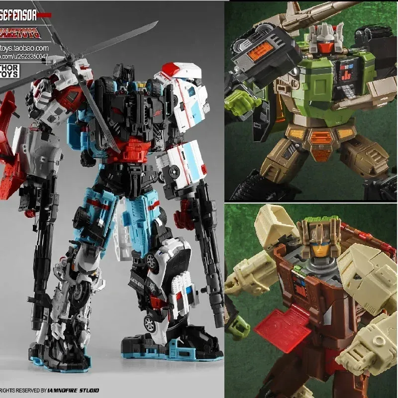Transformation YES-MODEL YM11 Chromedome YM12  Hardhead Defensor 5 In 1 Combiners Action Figure Toy Movie Model KO Car Robot