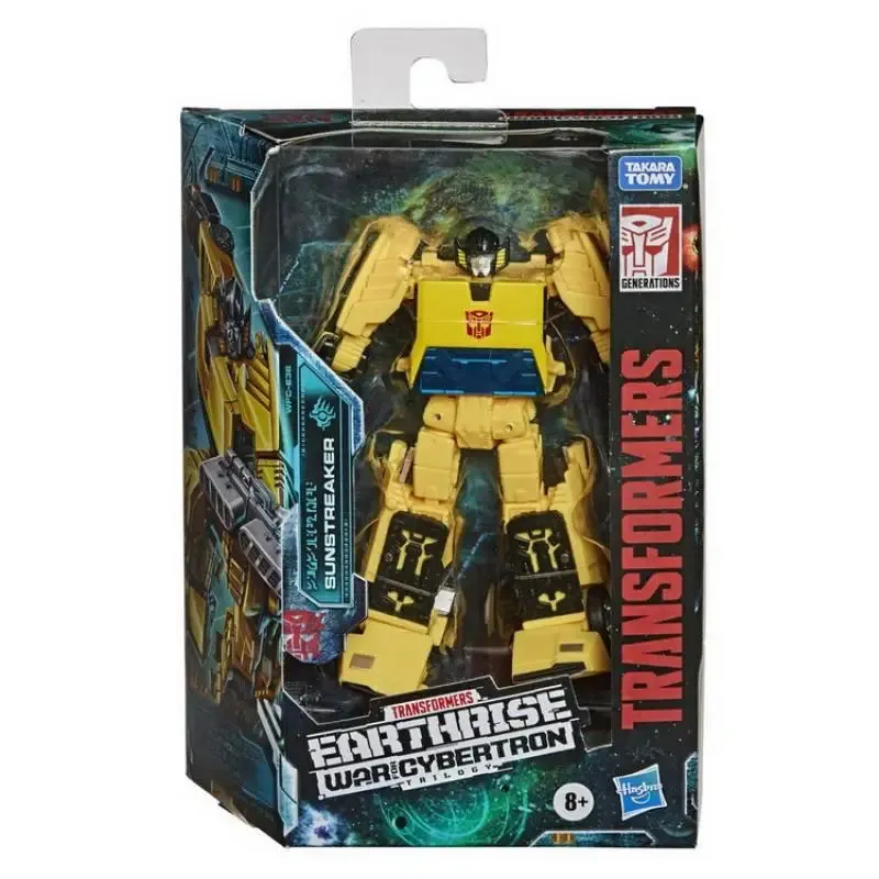 Transformers Deluxe Sunstreaker Earthrise War for Cybertron Robot Anime Figure Action Model Collectible Toys Gift