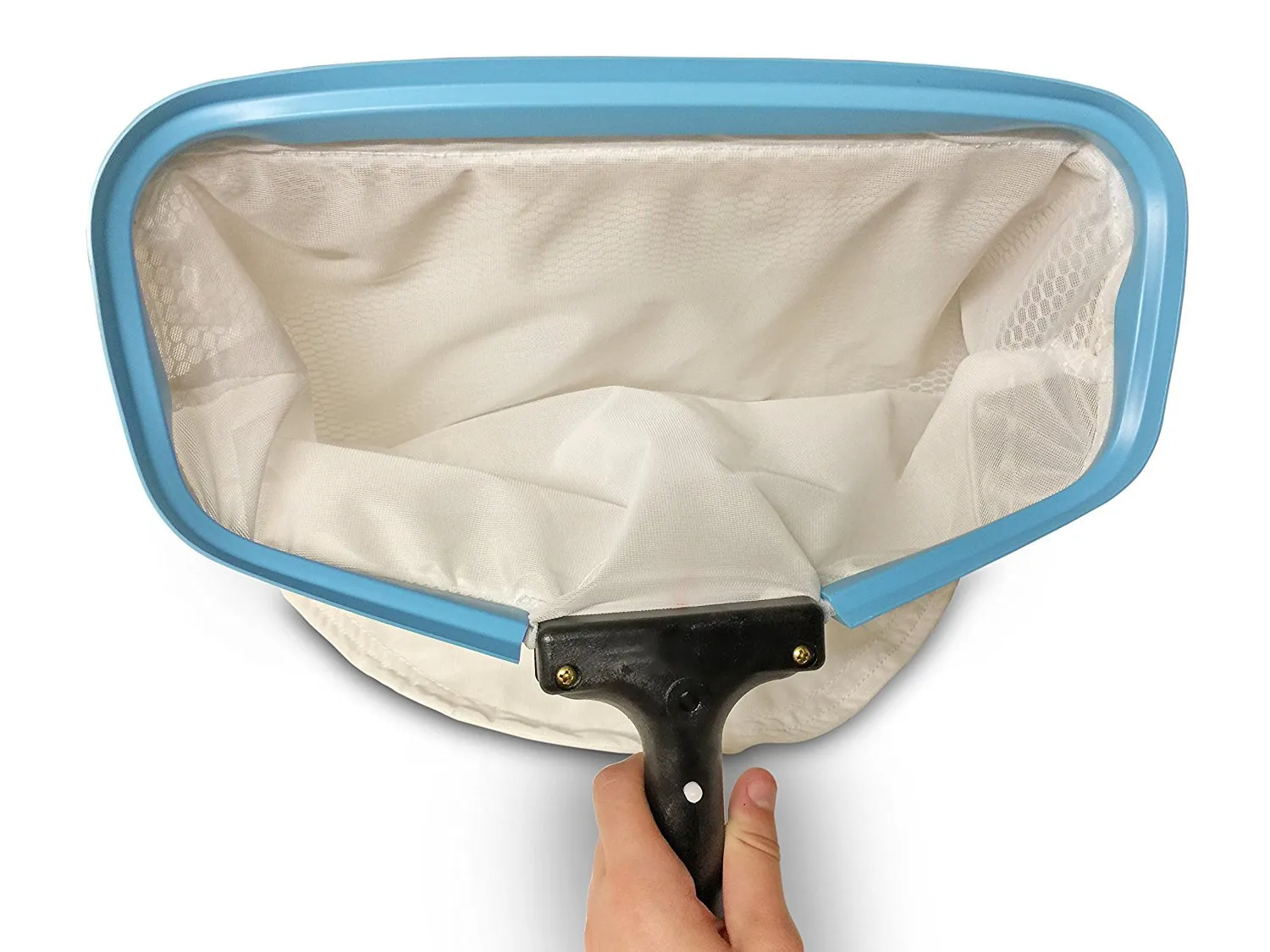 Triluca Pool Skimmer &ndash; Fine Mesh Net for Sand, Silt, Pollen, Pet Hair, Leaves and Bugs &ndash; Great for Decorative Koi Ponds, Hot Tubs, and Pools