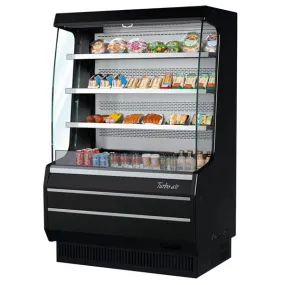 Turbo Air TOM-40MB-N 8.3 cu.ft. 39" 115V Black Glass Sides Refrigerated Vertical Open Display Case