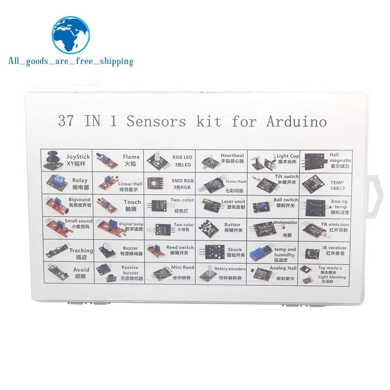 TZT 37 in 1 box Sensor Kit For Starters brand in stock good quality low price  with box for arduino