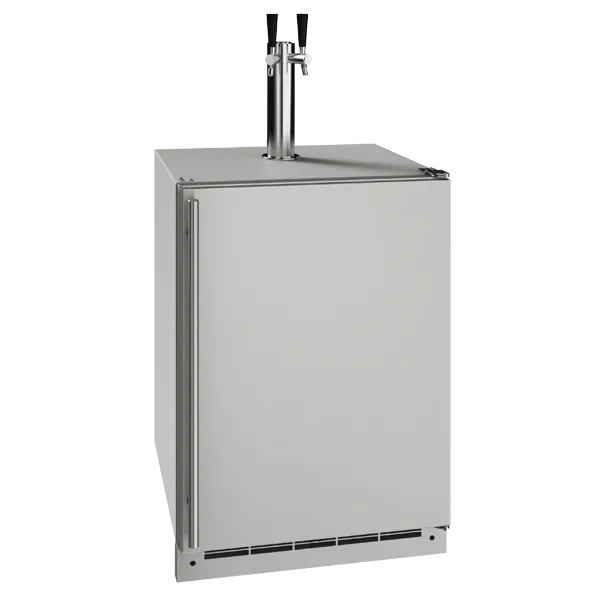 U-Line OKR124 24" Outdoor Keg Refrigerator Reversible Hinge Stainless Solid