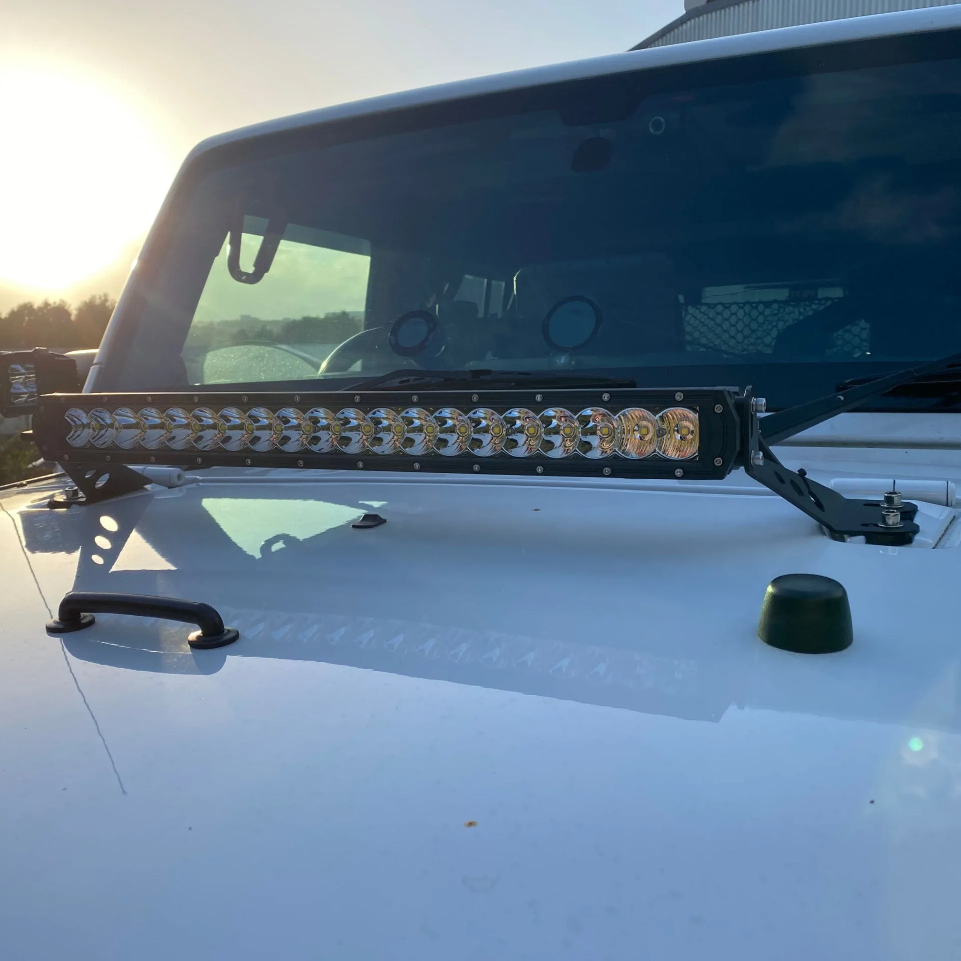 Ultra Thin Single Row 20PCS x 5W OSRAM Super Bright LED Light Bar