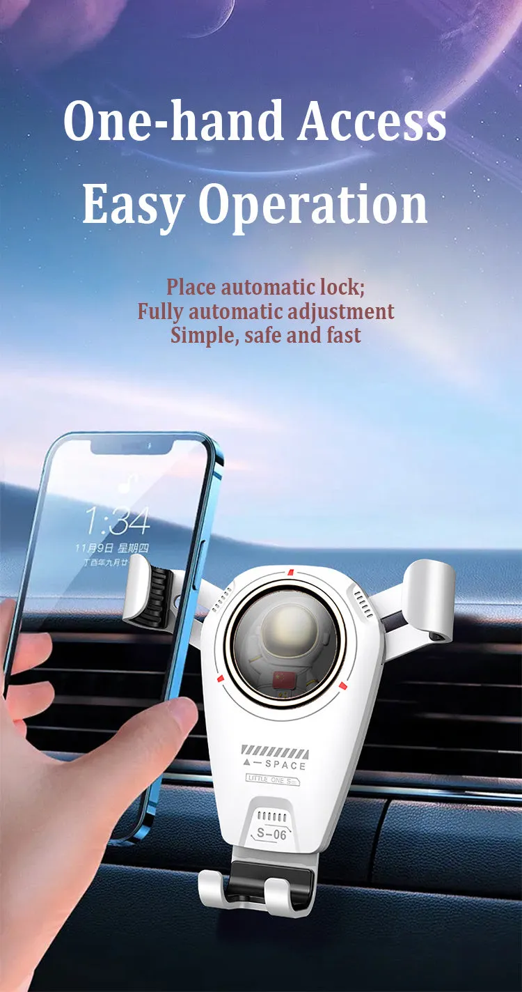 Universal Car Phone Holder Multifunctional 360 Degree Astronaut