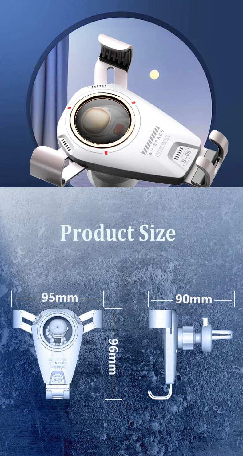 Universal Car Phone Holder Multifunctional 360 Degree Astronaut