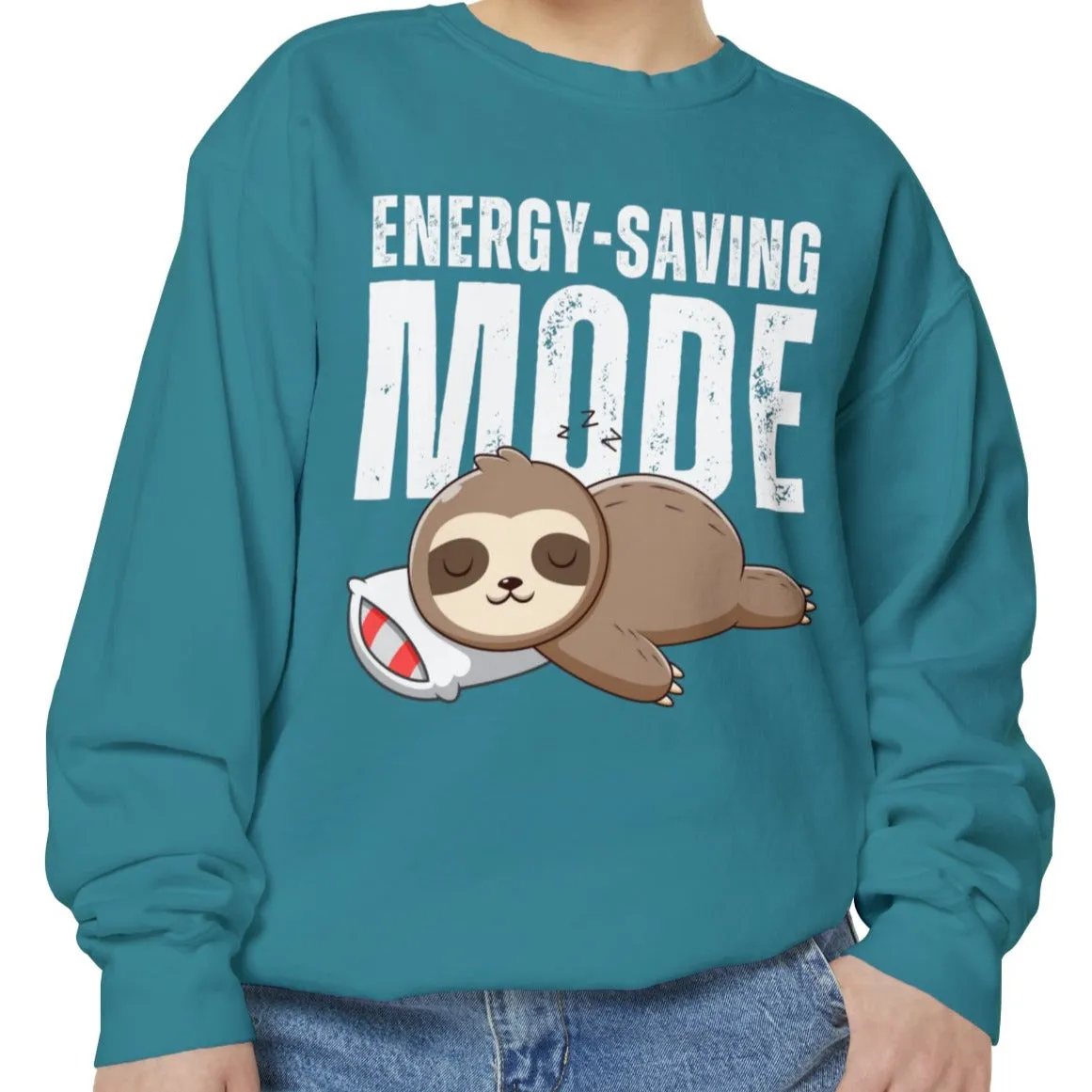 Women's Comfort Colors Sweatshirt with Energy-Saving Mode - Stay Cozy