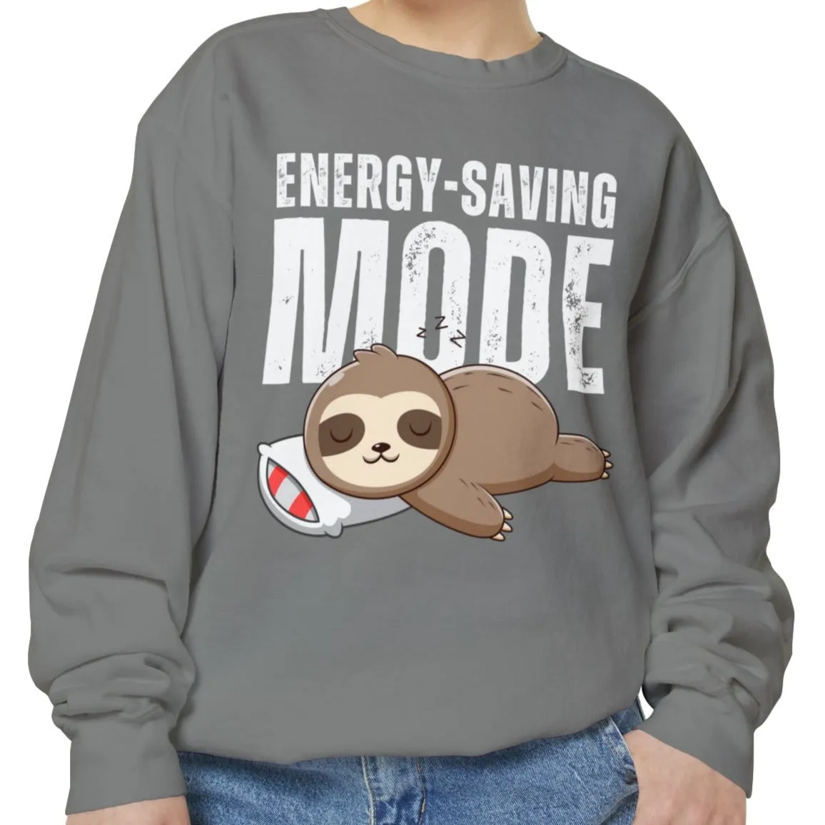 Women's Comfort Colors Sweatshirt with Energy-Saving Mode - Stay Cozy