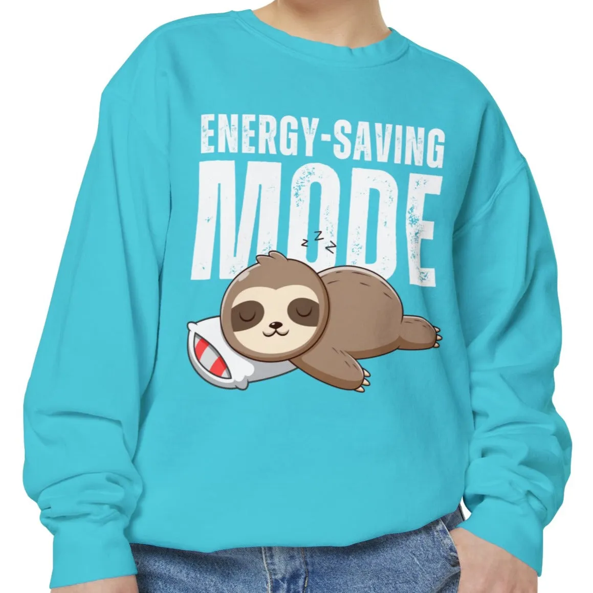 Women's Comfort Colors Sweatshirt with Energy-Saving Mode - Stay Cozy