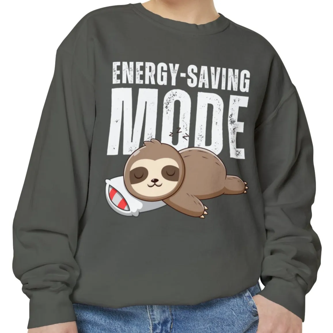 Women's Comfort Colors Sweatshirt with Energy-Saving Mode - Stay Cozy
