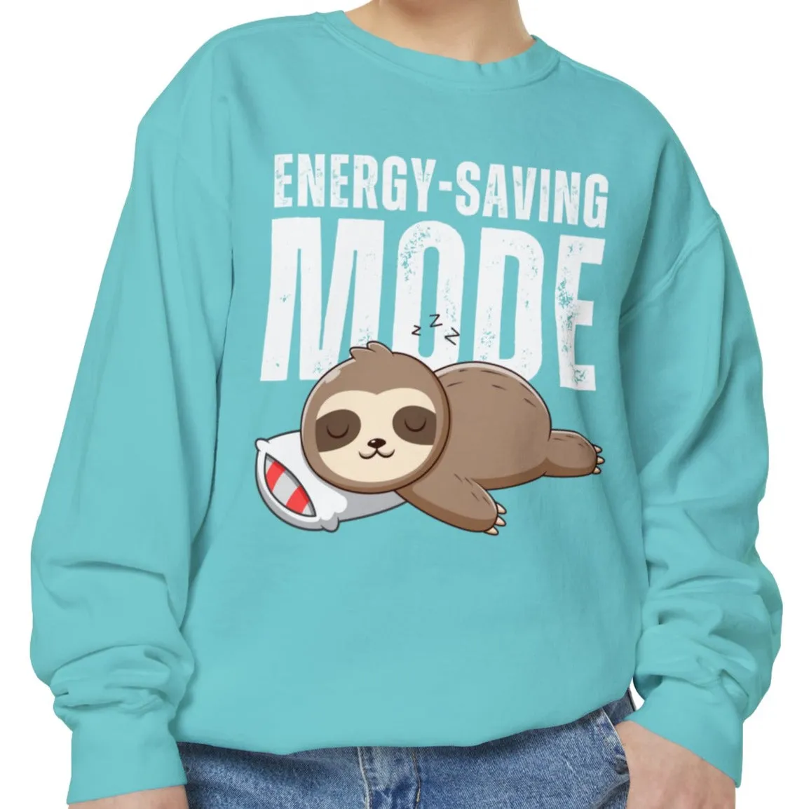 Women's Comfort Colors Sweatshirt with Energy-Saving Mode - Stay Cozy