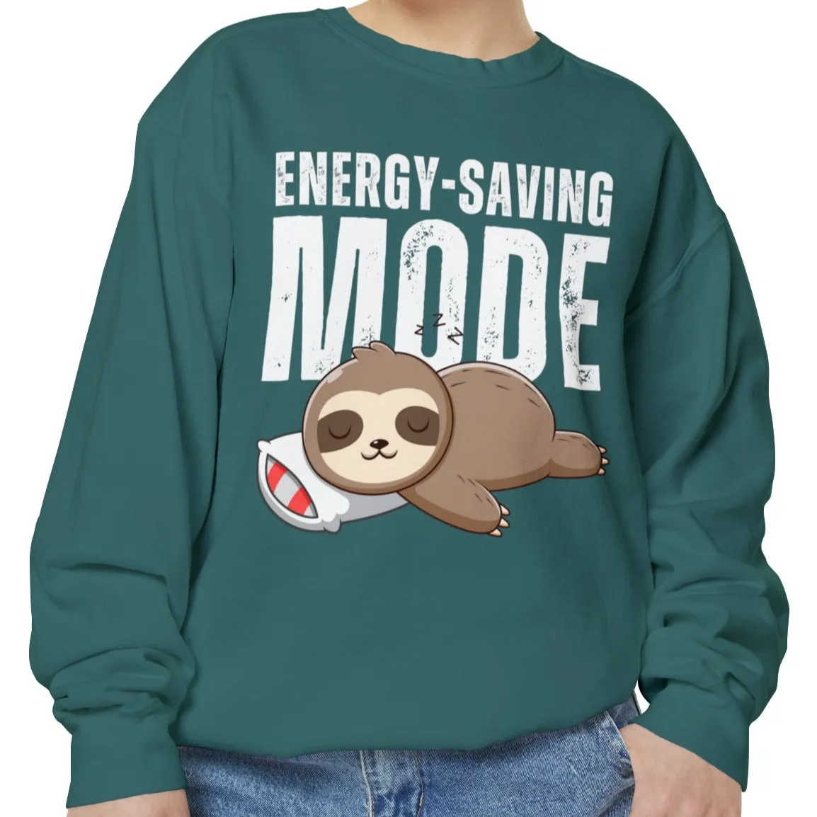 Women's Comfort Colors Sweatshirt with Energy-Saving Mode - Stay Cozy