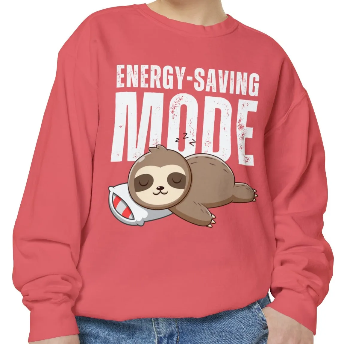 Women's Comfort Colors Sweatshirt with Energy-Saving Mode - Stay Cozy