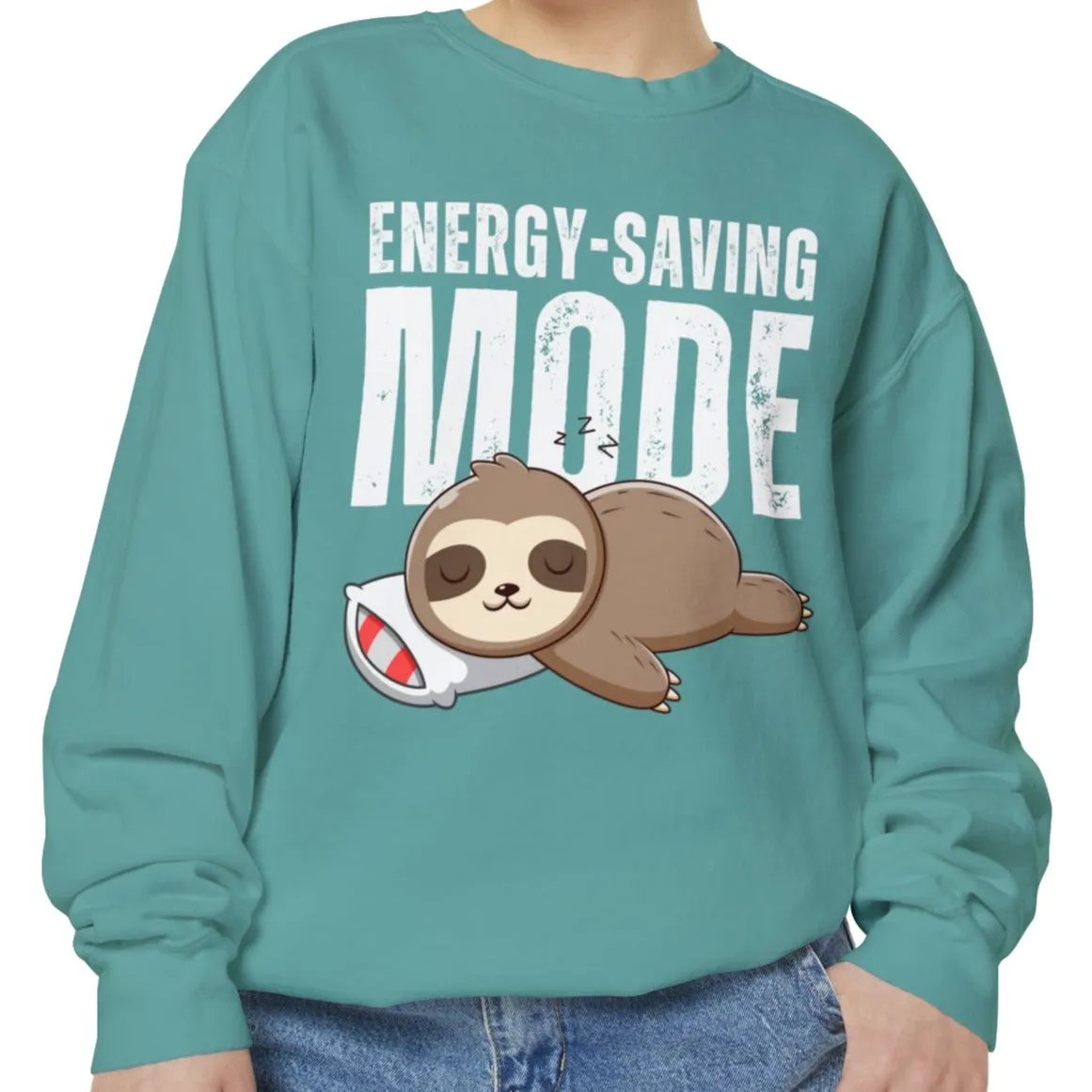 Women's Comfort Colors Sweatshirt with Energy-Saving Mode - Stay Cozy