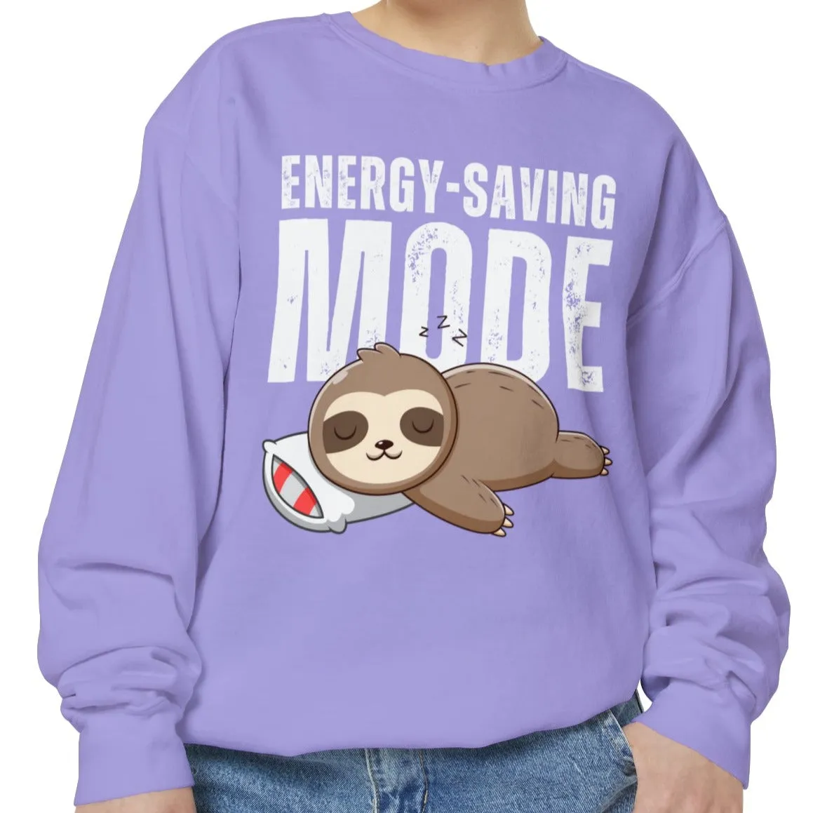 Women's Comfort Colors Sweatshirt with Energy-Saving Mode - Stay Cozy