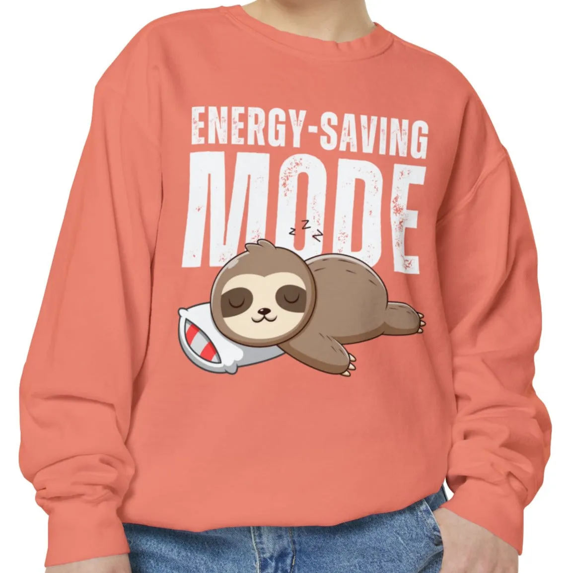 Women's Comfort Colors Sweatshirt with Energy-Saving Mode - Stay Cozy