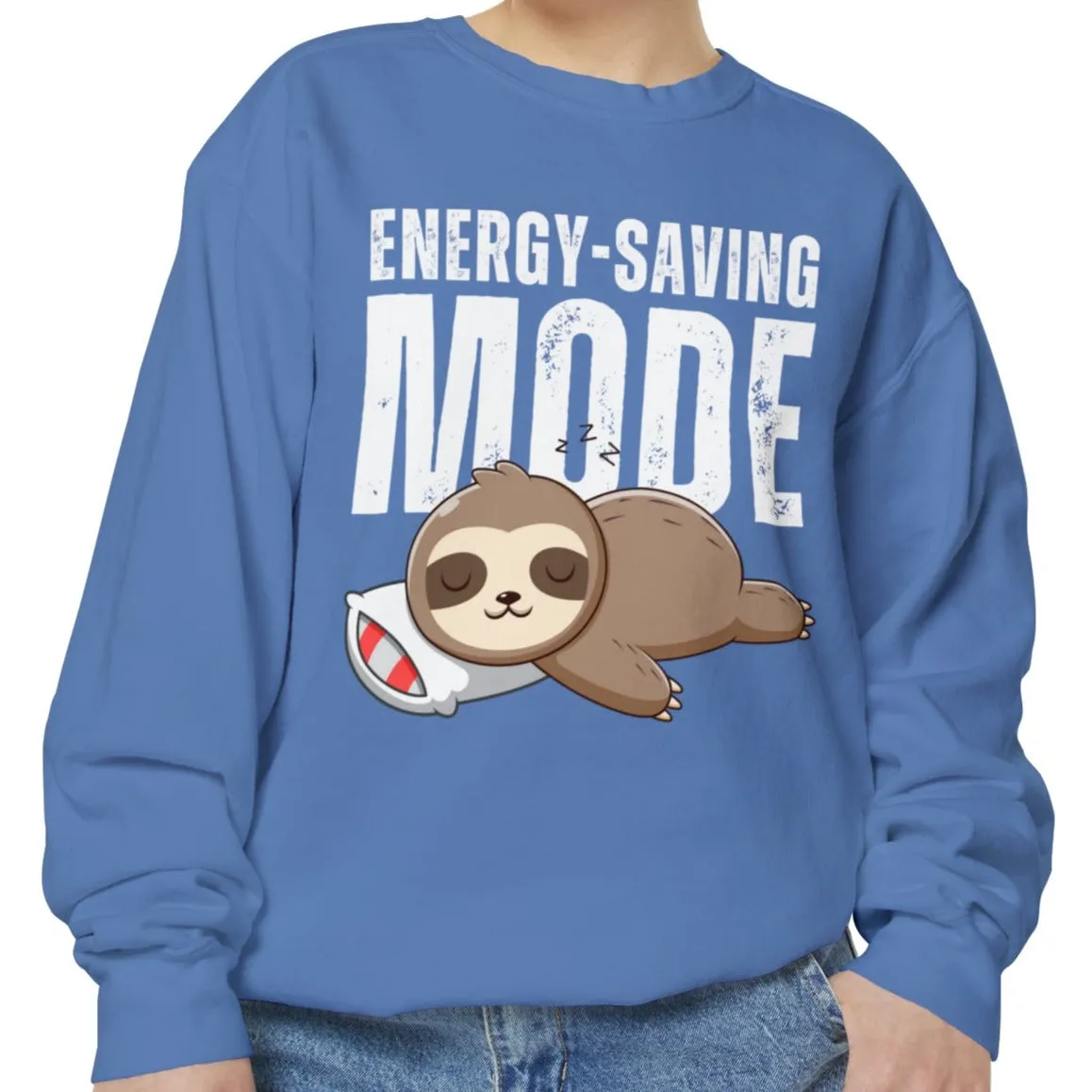 Women's Comfort Colors Sweatshirt with Energy-Saving Mode - Stay Cozy