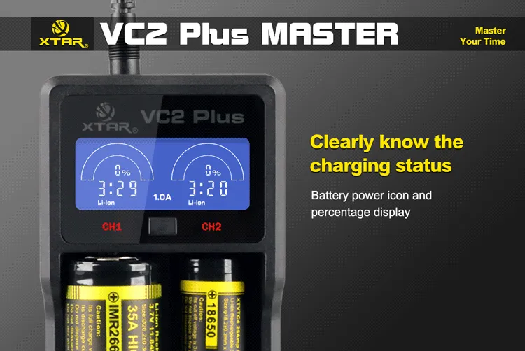 Xtar VC2 Plus MASTER USB Charger / Power Bank