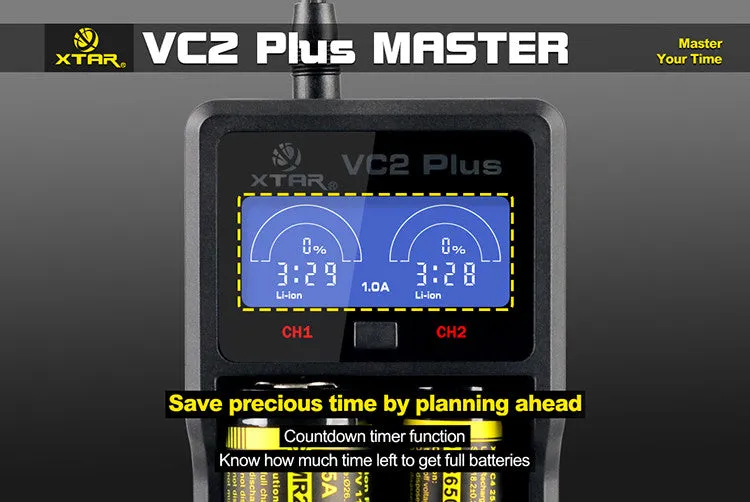 Xtar VC2 Plus MASTER USB Charger / Power Bank