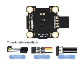 Yahboom TOF VL53L0X Laser ranging sensor module compatible with alligator clip/DuPont line/PH2.0 cable